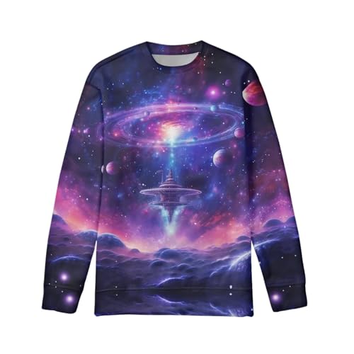 Boys Sweatshirts Kids Casual Loose Crewneck Sweater Pullover Shirt Tops Size 6-163