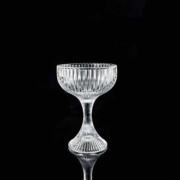 BLISS START Cocktail Coupe Glasses, Set of 2, Clear Crystal Glass with Stem, Perfect for Drinking Champagne, Sweet Wine, Martini, and Cosmopolitan, Dishwasher Safe 4