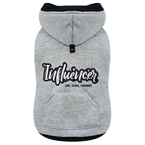 Croci Sweatshirt für Hunde mit Kapuze Share, Rückengröße 40 cm, verstellbar mit Klettverschluss Cover