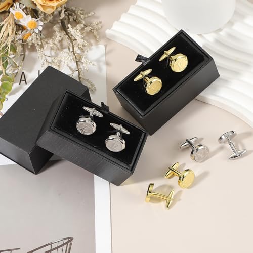 Mancuernillas clásicas de cobre para hombre miniatura 5