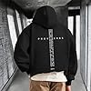 Lubpow Christian Hoodies for Men Inspirational Religious Faith Cross Sweatshirts Vintage Bible Verse Graphic Hoodie Pullover, Black, M #4