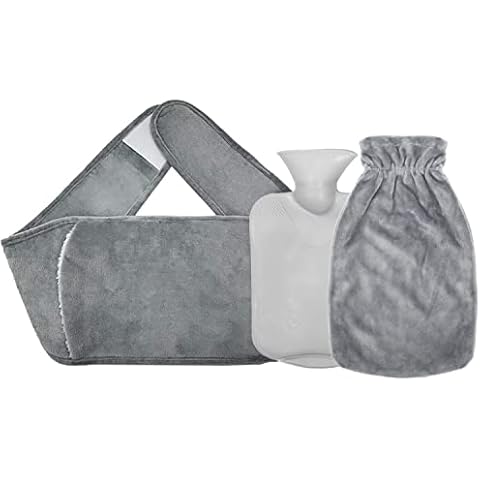 3 Pack Hot Water Bottles Bag Pouch Rubber Warm Waist with Waist Warm Belt Cover for Period Pain Relief Cover