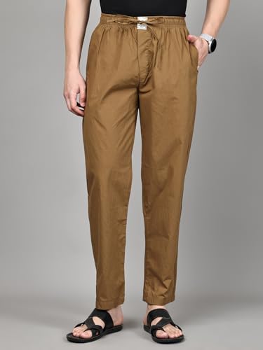 Image of Majestic Man Men Mid Rise Comfort Fit Solid Pure Cotton Casual Style Lounge Pants