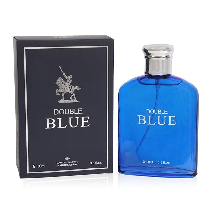 Viaan Krishna Double Blue Cologne Eau De Toilette Men's Fragrance 3.3oz/100ml, Natural Spray, Long Lasting