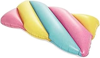 مرتبة عائمة من الفينيل لحوض السباحة والشاطئ من بست واي - ازرق وبينك واصفر - 43187