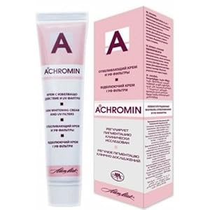 ACHROMIN CRME / ECHTE WHITENING CRME/ 45 ml. – UV verwijdert en voorkomt herhaling van gepigmenteerde donkere vlekken…