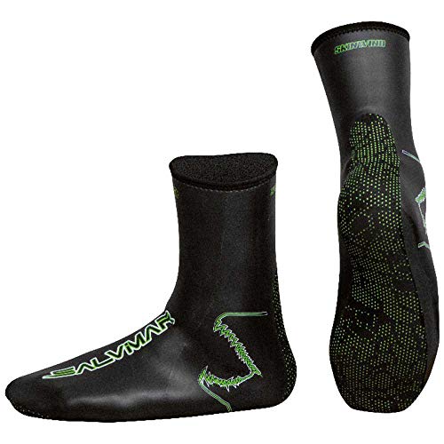 Salvimar New Skinwind 37, Unisex Adulto, Nero/Verde, L