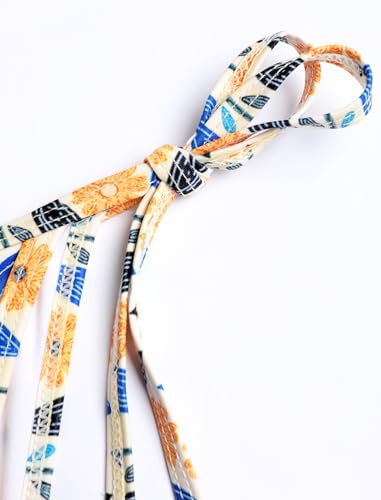 Image of ZAFUL Womens Printed Triangle Bikinis 2 Piece Halter Bikini Sets High Cut Bathing Suit Side Tie Swimsuits