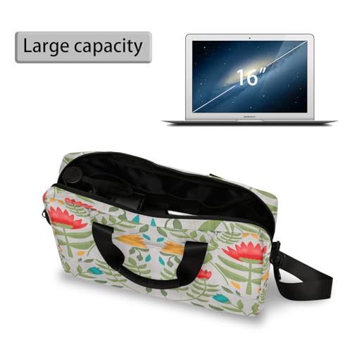 Maletín vintage floral para laptop 15-16 pulgadas miniatura 5