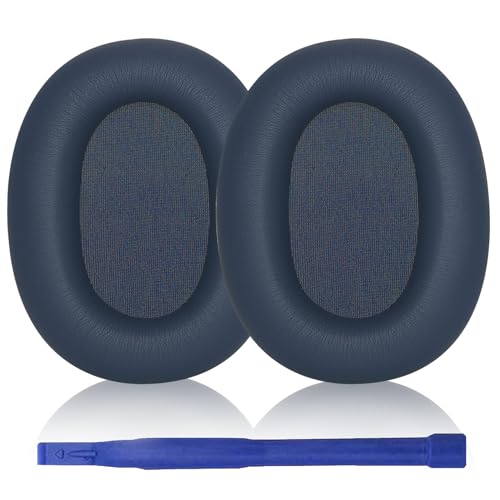 Adhiper WH-1000XM6 Almohadillas de Repuesto para Auriculares Sony WH-1000XM6 Cuero Proteico Almohadillas de Espuma con Memoria, Ajuste Seguro (Azul Medianoche) miniatura 1