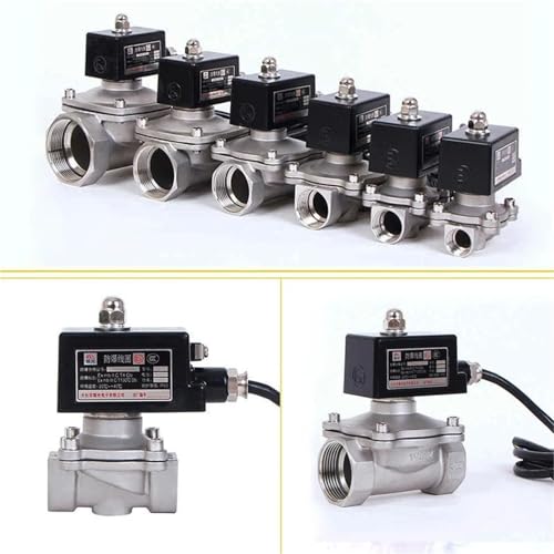 Électrovanne 3/4" 220VAC en acier inoxydable 304 durable pour gaz - 3