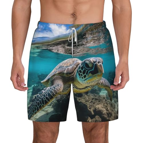 Bañador para hombre con estampado de tortugas marina Lord Howe Island