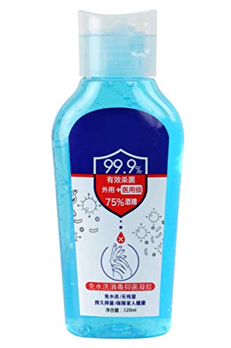 MiyaSudy Disposable Hand Sanitizer Gel Containing 75% Bacteriostatic Gel Alcohol Disinfection Sterilization Liquid Hand Soap Portable No-wash 120ml for Friend