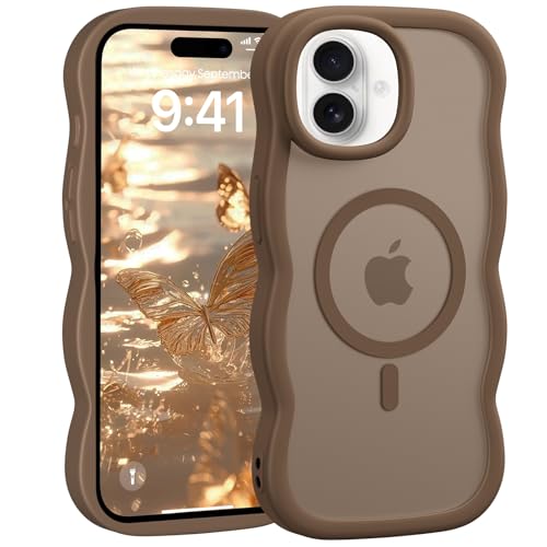 Jrkvniv Cover Magnetica per iPhone 16 Custodia, Compatibile con Magsafe