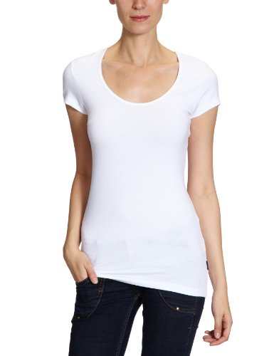 Only - Maglietta, Manica Corta, Donna, Bianco