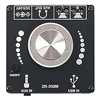 DollaTek ZK-502M Audio Mini 2.0 Stereo 50W + 50W Bluetooth Digitalverstärkermodul 50W * 2 AMP Amplificador Heimkino AUX USB – Ansicht 2