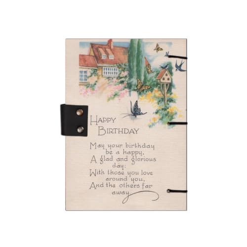 Image of Birthday Wishes Diary Notebook 7x5 Inch 160 Pages Unruled Journal for Notes