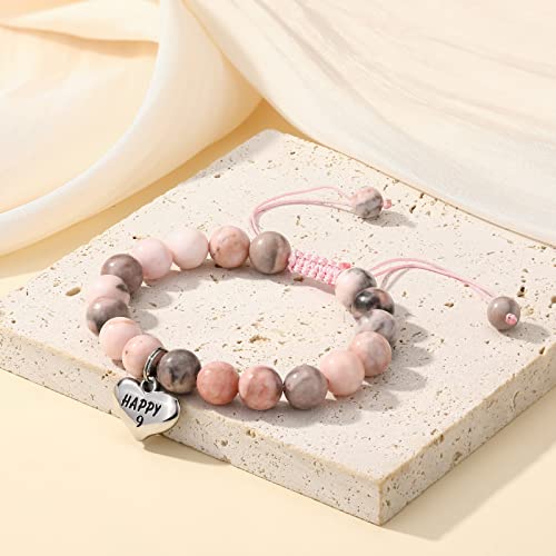 Image of MIXJOY Happy Birthday Gifts for Women, Birthday Braided Beads Bracelet Gifts for Turning Age Daughter Granddaughter Niece