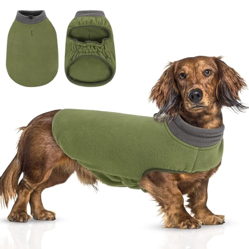 Queenmore XL Dog Sweater,Soft Fleece Pullover Dog Vest with Elastic Stretch