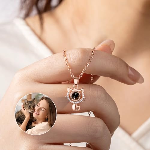 Collier photo projection chat le bijou mémoriel pour surmonter l'absence - 4