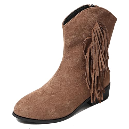 Bottines Chelsea mi-mollet Gicoiz pour marcher sans douleur grâce au talon bloc et bout rond