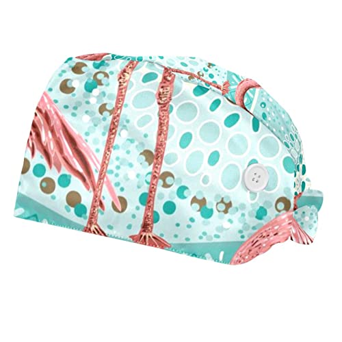 Casquette de travail flamants roses : idéal pour la cuisine, la santé et le quotidien
