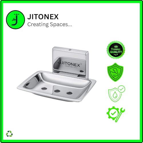 Image of Premium Soap Dish | Heavy-Duty Stainless Steel | Rust-Proof, Wall Mounted Bathroom Soap Holder | Long-Lasting, Elegant & High-Durability Soap Stand Triple Premium