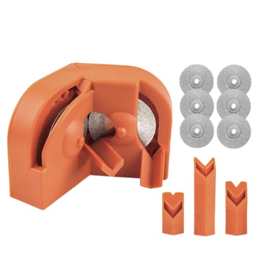 Lagnlnaoy 2-16mm Multipurpose Drill Bit Grinding Sharpener,Electric Impact Drill Knife Sharpener,Disposable Double-sided Polishing 4 matching grinding wheels