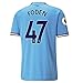 Maillot Manchester City Domicile 2022/23 avec Flocage Foden #47 et écussons de Manche Champions - Hommes - Taille M