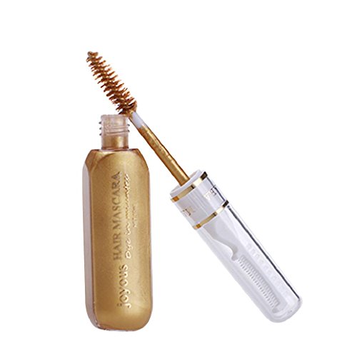 AMA(TM) Professional Instant Hair Dye Mascara Temporary Non-toxic Hair Color Pastel Stick Hair Color Dye Highlights Streaks Touch Up (Gold)
