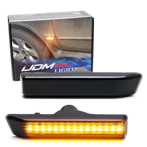 iJDMTOY LED Front Fender Side Marker Lights for BMW E36 3 Series/E53 X5