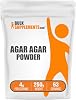 Polvo de Agar Agar BulkSupplements.com - Gelatina de agar agar, alternativa vegana - Sin gluten y sin azúcar, 4g por porción, 250g (8.8 oz) (Paquete de 1) 2