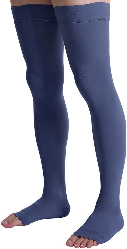 Doc Miller Thigh High Open Toe Compression Stockings Australia