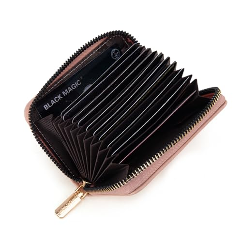 Image of Montana West Small Credit Card Holder for Women Rfid Blocking Compact Card Organizer Multiple Card Slots With Zipper