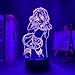 DxD Koneko Toujou LED Night Light for Bedroom Decor Nightlight Birthday Gift Anime 3D Lamp Koneko Toujou High School DxD