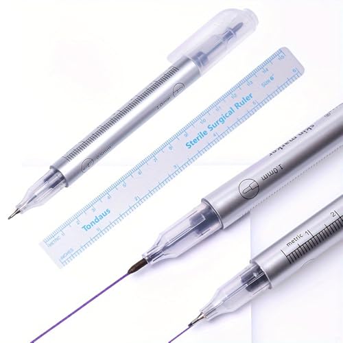 Tumalab 10 Pcs Tattoo Skin Marking Pen 0.5mm & 1mm...