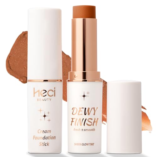 Tinted Foundation Stick, Balm to Cream Foundation with Light to Medium Coverage, Infused with Hydrating Ingredients,Deep, 0.25 oz