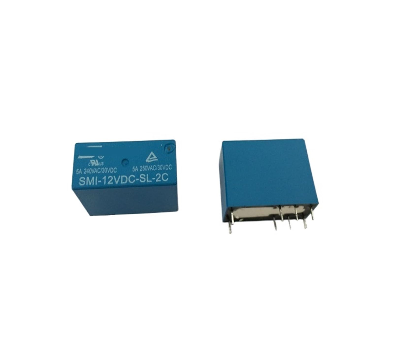 Ltrajuynh One Color 10Pcs Smi-12Vdc-Sl-2C Dc 12V 5A 250V 8Pin Power Relay