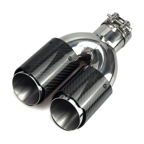 Embouts d'échappement en carbone véritable de 76mm pour un style racé et premium