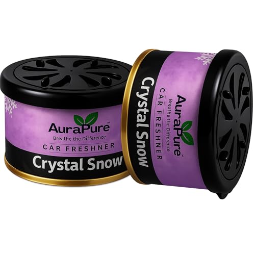 Image of Crystal Snow Car Air Freshener | Long-Lasting Gel Based Scent for Car Dashboard | Premium Fragrance Freshner | Odor Eliminator | AC Vent Air Purifier Gel | 100g (White)