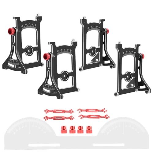 GLOBACT 1/10 RC Setup Station Aluminum RC Setup System Setup Gauge Set for 1/10 1/12 RC GT Buggy...