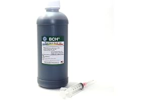 BCH Ink Refill Black for Inkjet Printer Cartridge - Save by Buying Bulk 500 ml