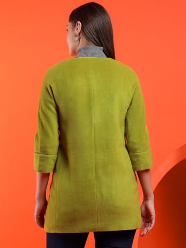 Image of KOTTY Womens Cotton Blend Standard Length Elegant Style Coat - Classic Style with Modern Detailing