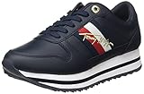 No es resistente al agua Tommy Hilfiger TH Signature Runner-Tenis, Zapatillas Mujer, Cielo del Desierto, 40 EU