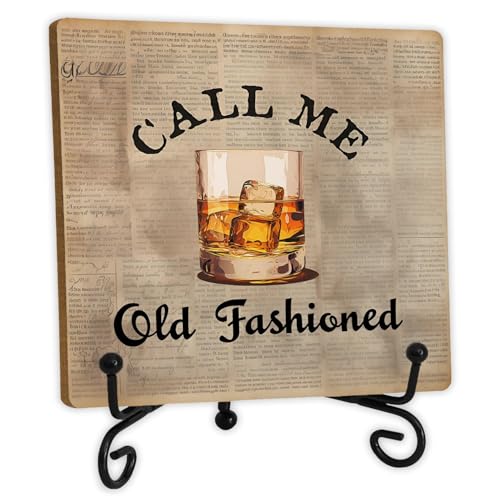 SkipTiger Call Me Old Fashioned Wooden Desk Sign
