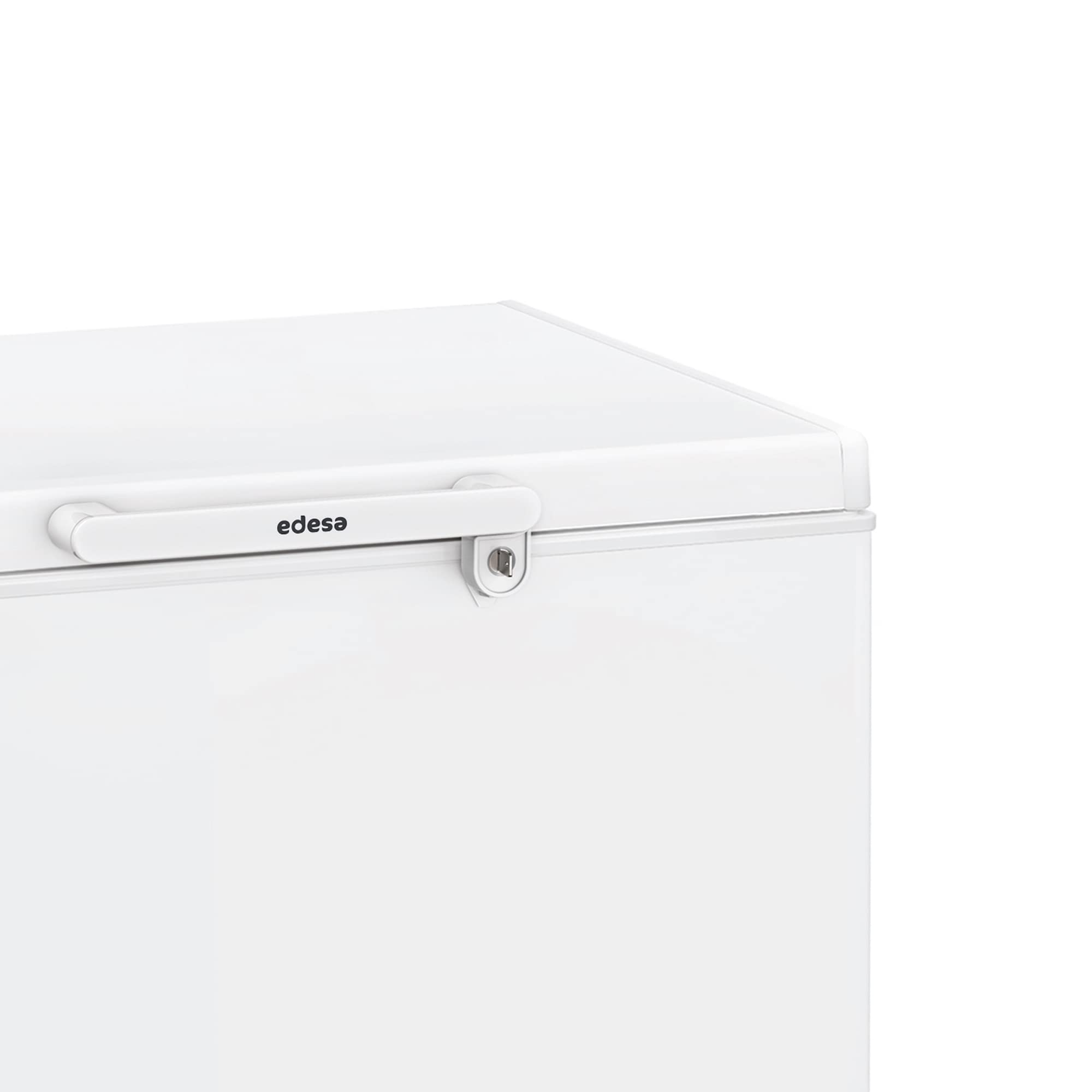 EDESA Congelador EZH-2014 Congelador Horizontal de tecnología Defrost con opción Congelador/Conservador, Termostato Ajustable, maneta Integrada con cestp, Capacidad Neta 209 l, Inox