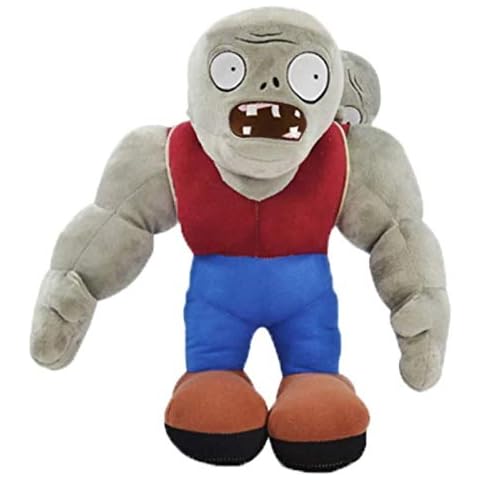 MINDONG Ca Zombie Toys 32Cm,Pvz Soft Stuffed Toys Doll Gifts For Kids Children plants vs zombies plush toys CLWQR, Onecolor Cover
