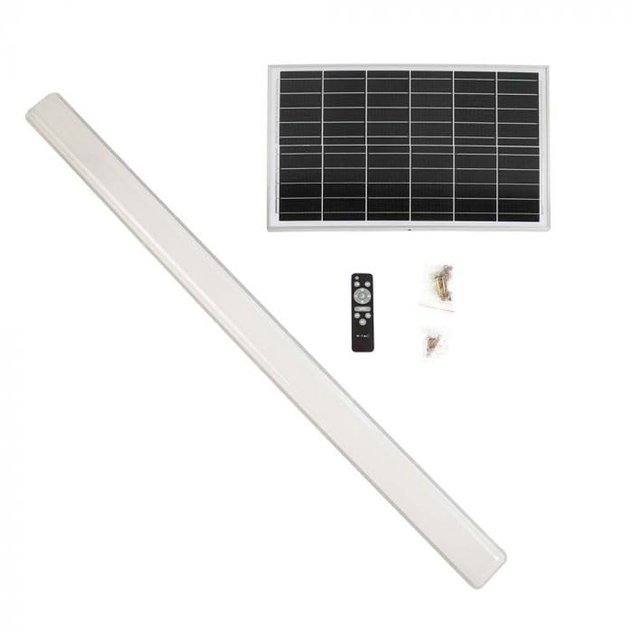 Regleta solar LED 120 cm 18 W IP65 CCT (panel solar + mando a distancia)