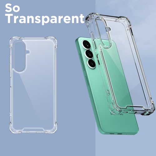 Image of Outlouders Back Cover for Samsung Galaxy A27 5G / M47 5G Clear Transparent PC + TPU Bumper Case with Raised Edges for Shockproof Protection (Transparent)