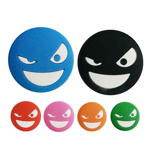 Xijobido Ammortizzatore per Racchette da Tennis,Ammortizzatori per Tennis - Tennis Anti-Vibrazioni per Viso in Silicone da 6 Pezzi,Ammortizzatori antivibranti per Racchette da Tennis